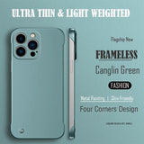 Metal Ultra Thin Frameless Phone Case For iPhone