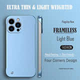 Metal Ultra Thin Frameless Phone Case For iPhone