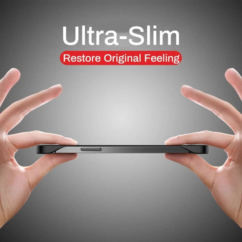 Matte Frameless Ultra Slim Case For iPhone