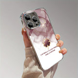 Art Blurred Clover Pattern Electroplated Case for iPhone