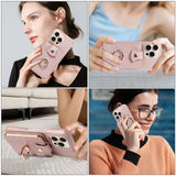 Leather Crossbody Wallet Shockproof Case for iPhone