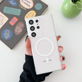 Ultra-Thin Matte Clear Magnetic Case For Samsung