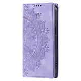 Leather Sunflower Magnetic Wallet Case for iPhone