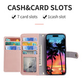 Zipper Wallet Flip Crossbody Case for iPhone