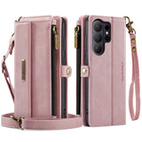 Retro Card-Slot Wallet Flip Leather Crossbody Case for Samsung