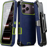 Frosted Magnetic Shockproof with Belt Clip Case for iPhone