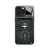 Aircraft Dashboard Pattern Electroplated Case for iPhone
