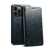 Vintage Leather Flip Card Holder Case for iPhone