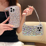 Premium 3D Glass Rhinestone Handbag-Style Phone Case for iPhone