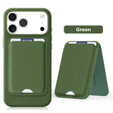 Tech Fabric Card Holder Magnetic Shockproof Case for iPhone