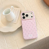 Polka-Dot Magnetic Matte Shockproof Case for iPhone