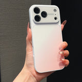Gradient Color-Block Lens Protection Case for iPhone