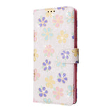 Leather Floral Design Phone Case With Card Slots For IPhone