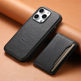 2‑In‑1 Leather Magnetic Card Holder Wallet Case for iPhone
