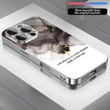 Art Blurred Clover Pattern Electroplated Case for iPhone