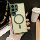 Soft Touch Matte Magnetic Case for Samsung