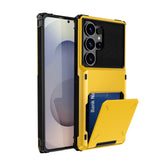 Flip Card Slot Shockproof Hard Case for Samsung