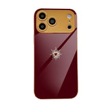 Light Luxury Glowing Heart Electroplated Case for iPhone