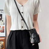 Fashion Leather Coin Purse Silicone Crossbody Case for iPhone