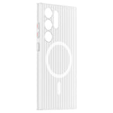 Corrugated Grating Anti-Slip Strip Magnetic Skin-Feel Phone Case for Samsung