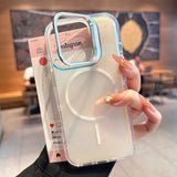 Color-Shifting Lens Kickstand Magnetic Case for iPhone