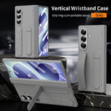 Wrist Strap & S Pen Slot Kickstand Shockproof Case for Samsung Z Fold