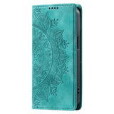 Leather Sunflower Magnetic Wallet Case for iPhone