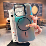Color-Shifting Lens Kickstand Magnetic Case for iPhone
