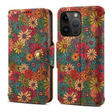 Ethnic Printed Wallet Case for iPhone