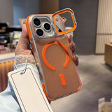 Laser Gradient Magnetic Case with Lens Kickstand for iPhone