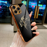 Luxury Black & Gold Lion Electroplated Case for iPhone