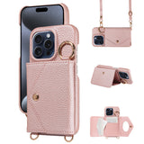 Crossbody Leather Wallet Phone Case for iPhone