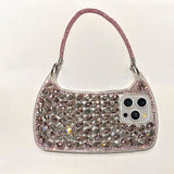 Premium 3D Glass Rhinestone Handbag-Style Phone Case for iPhone