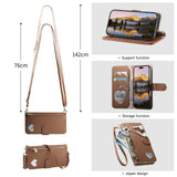 Fashion Heart Pattern Leather Wallet Case for iPhone