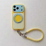 Color Block Magnetic Stand Shockproof Case for iPhone