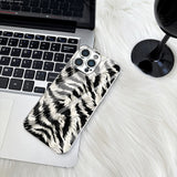 Trendy Zebra Pattern Electroplated Case for iPhone