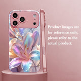 Colorful Lily Electroplated Phone Case for iPhone