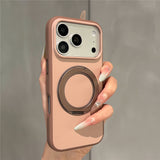 Soft-Touch Magnetic Stand Shockproof Case for iPhone