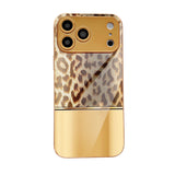 Luxury Leopard Print Gold Electroplated Case for iPhone