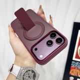 Matte Skin‑Friendly Magnetic Stand Anti‑Drop Case for iPhone