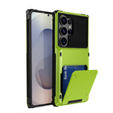 Flip Card Slot Shockproof Hard Case for Samsung