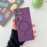 Ultra-Thin Matte Clear Magnetic Case For Samsung