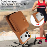 Leather Crossbody Wallet Phone Case for iPhone