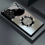 Aperture Dragon Pattern Electroplated Case for Samsung