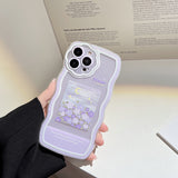 New Purple Flower Fashion Chain Case for iPhone