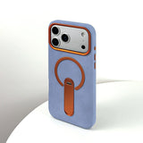 Premium Leather Texture Magnetic Kickstand Shockproof Case for iPhone