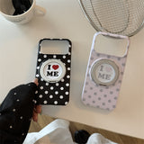Polka Dot Letter Magnetic Kickstand Case for iPhone