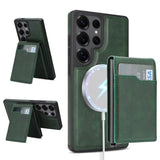 2-in-1 Magnetic Card Holder Shockproof PU Case for Samsung