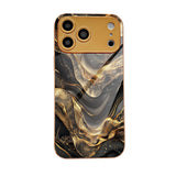 Luxury Black Gold Quicksand Electroplated Case for iPhone