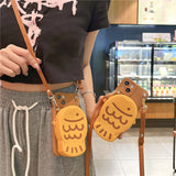 Creative Fish-shaped Wallet Crossbody Case for iPhone